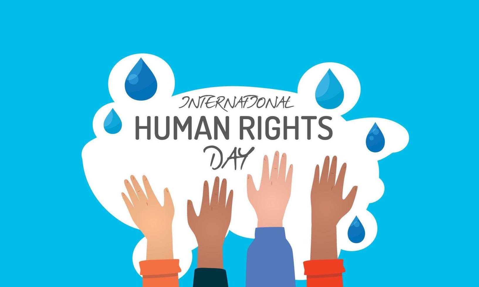 Design for celebration the Human Rights Day with recover better - stand up for human right theme. Web banner for social equality. International Day of Democracy Vector banner Template Design eps.