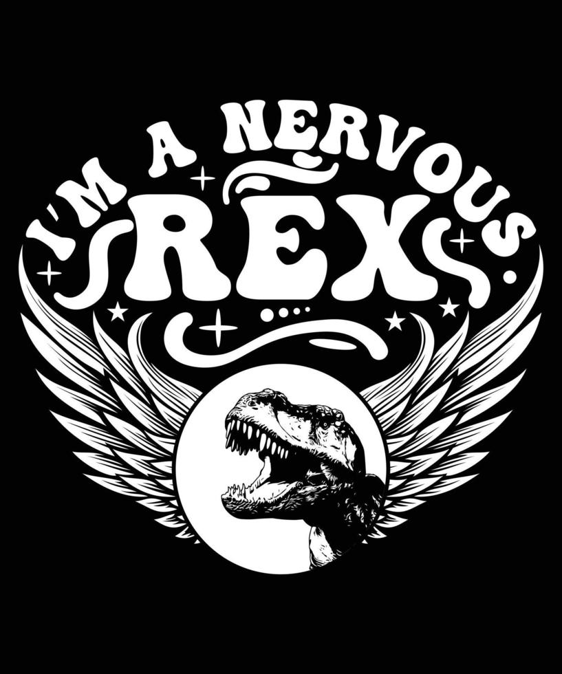 diseño de camiseta de vector de dinosaurio