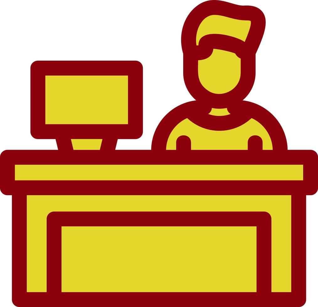 Bar Cashier Vector Icon Design