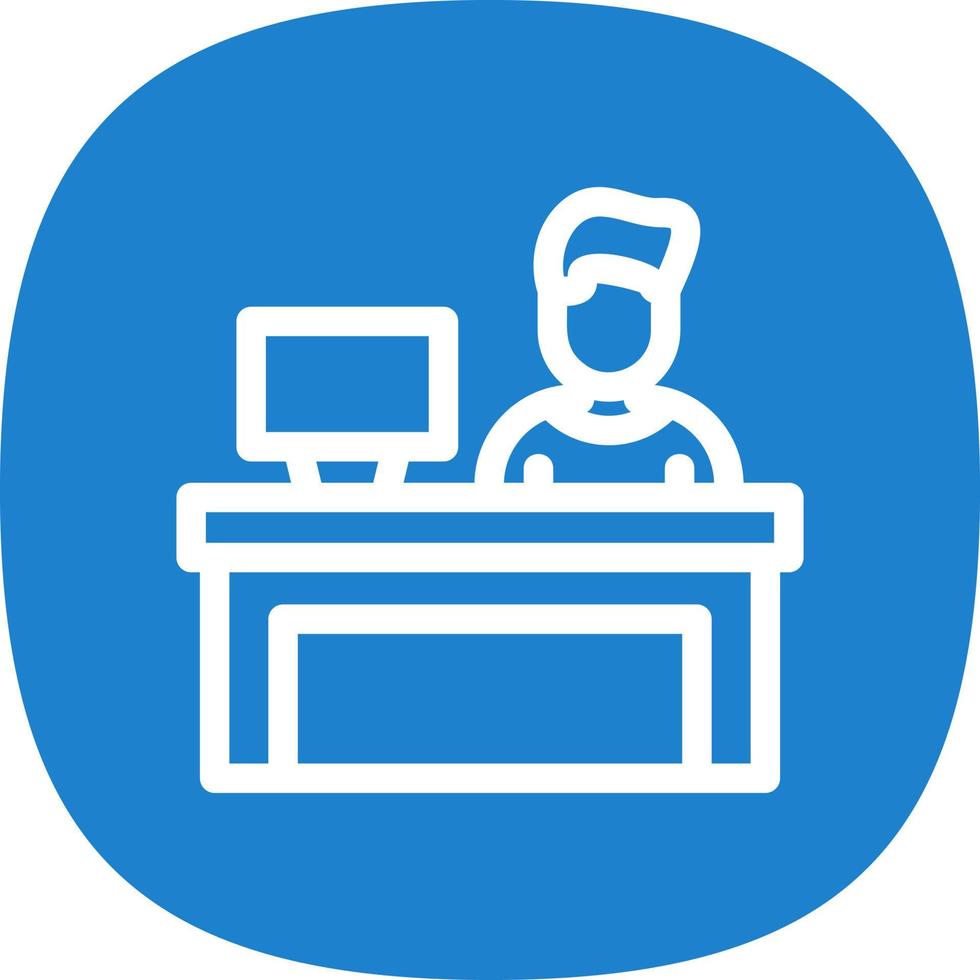 Bar Cashier Vector Icon Design