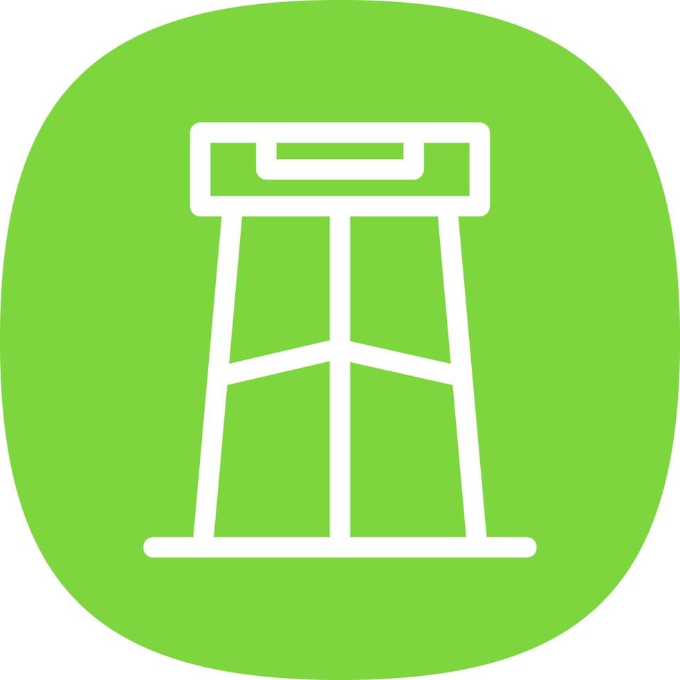 Bar Stool Vector Icon Design