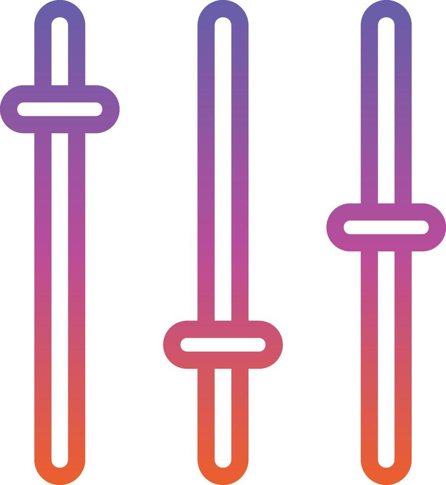 Sliders Vector Icon Design
