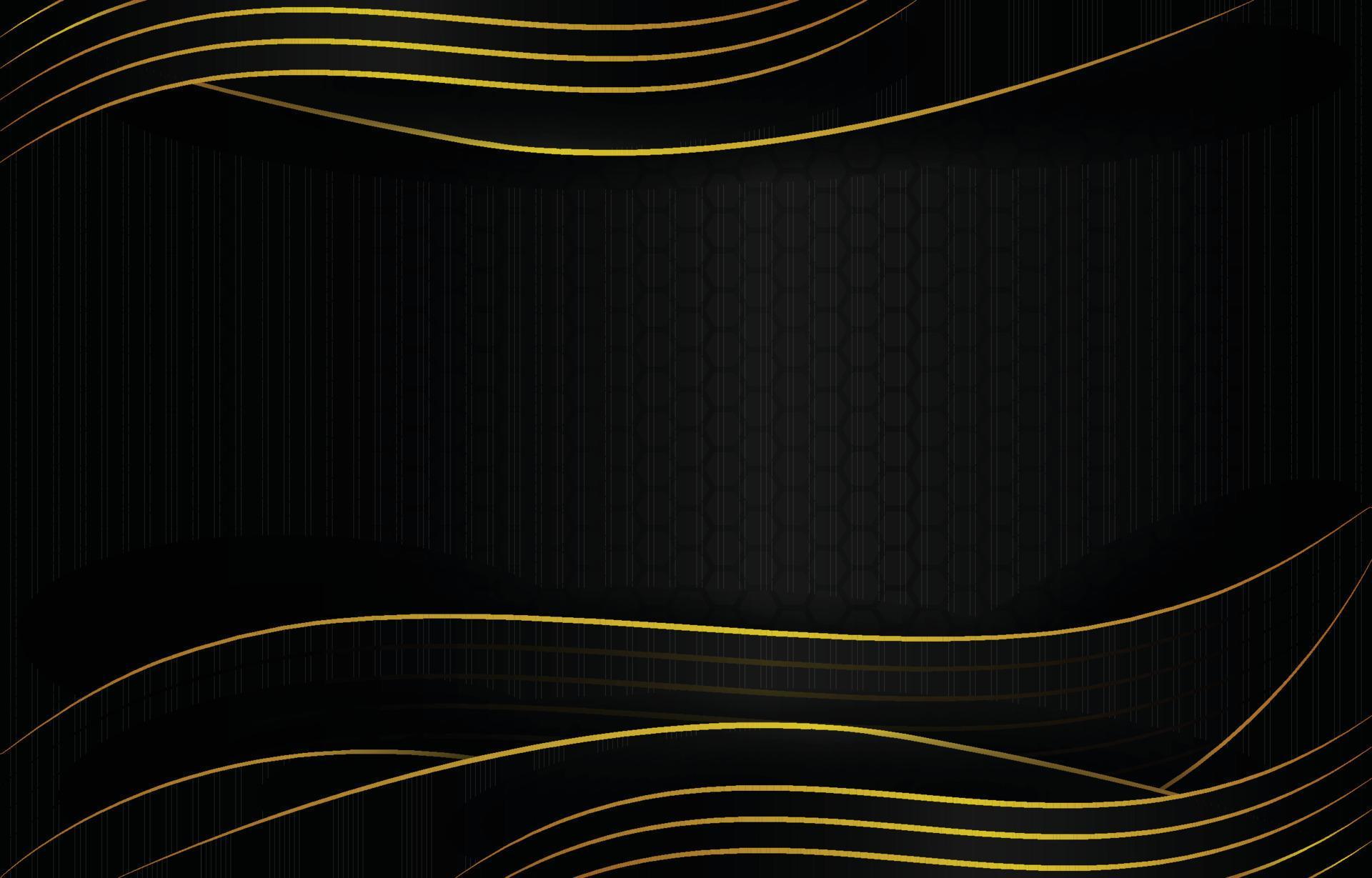 Black Gold Corporate Technology Blank Space Background 15320294 Vector