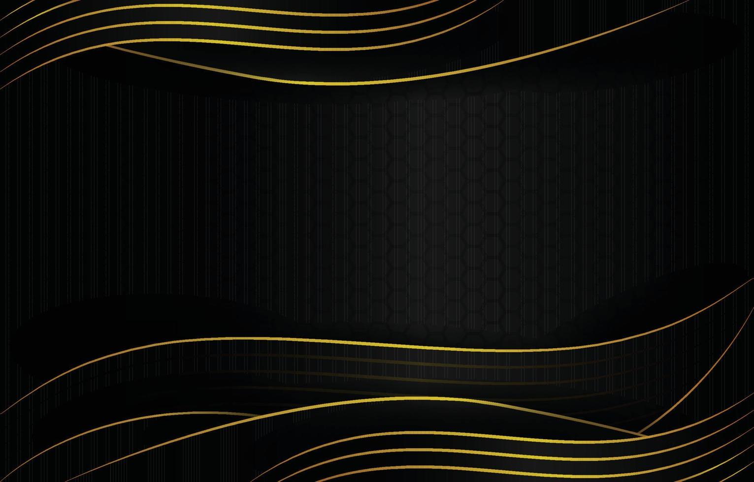 Black Gold Corporate Technology Blank Space Background vector