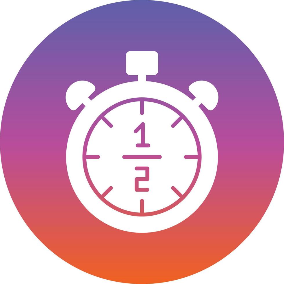Half Time Vector Icon Design