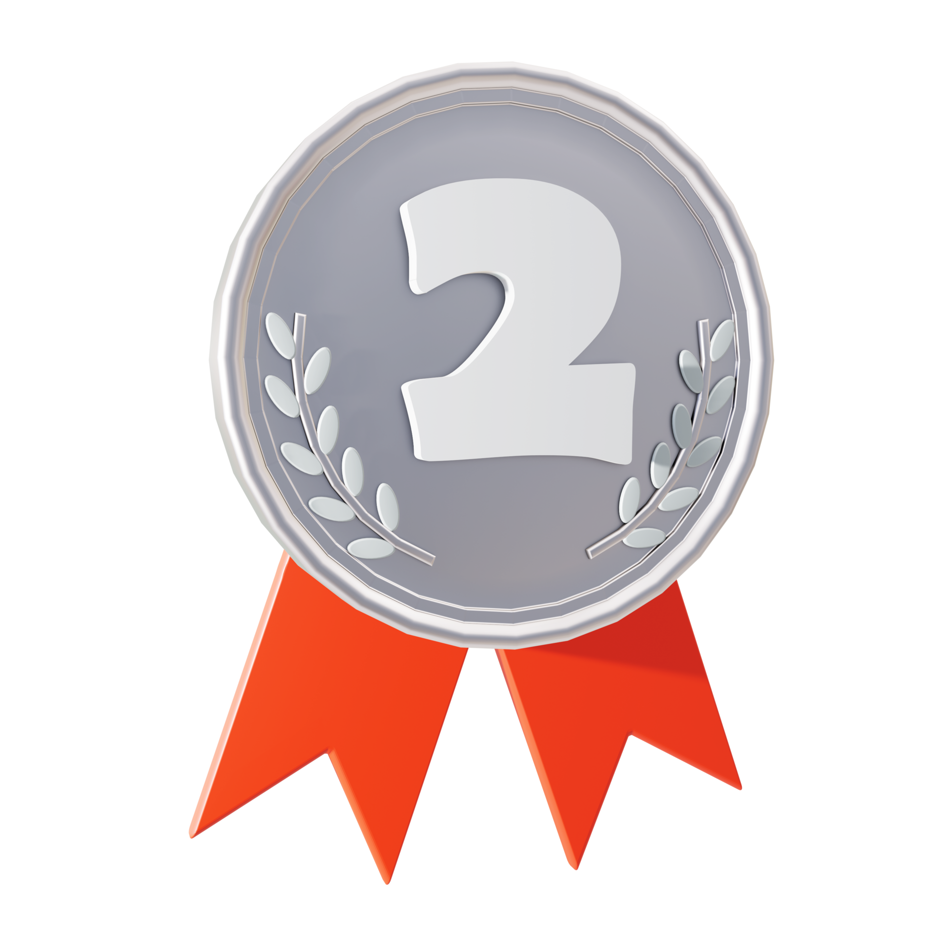 Silver Medal 3D 15320386 PNG