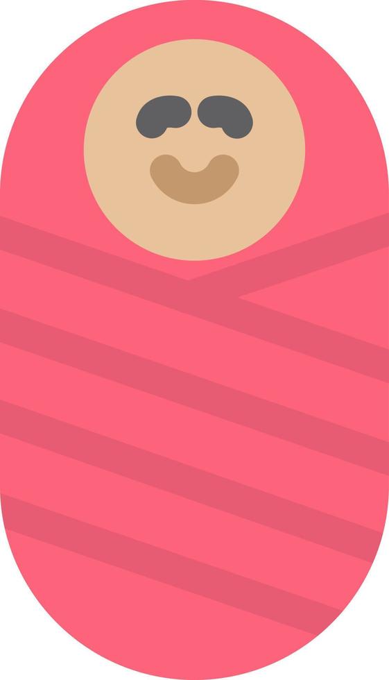 Newborn Baby Vector Icon Design