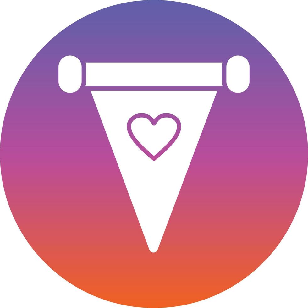 Pennant Vector Icon Design