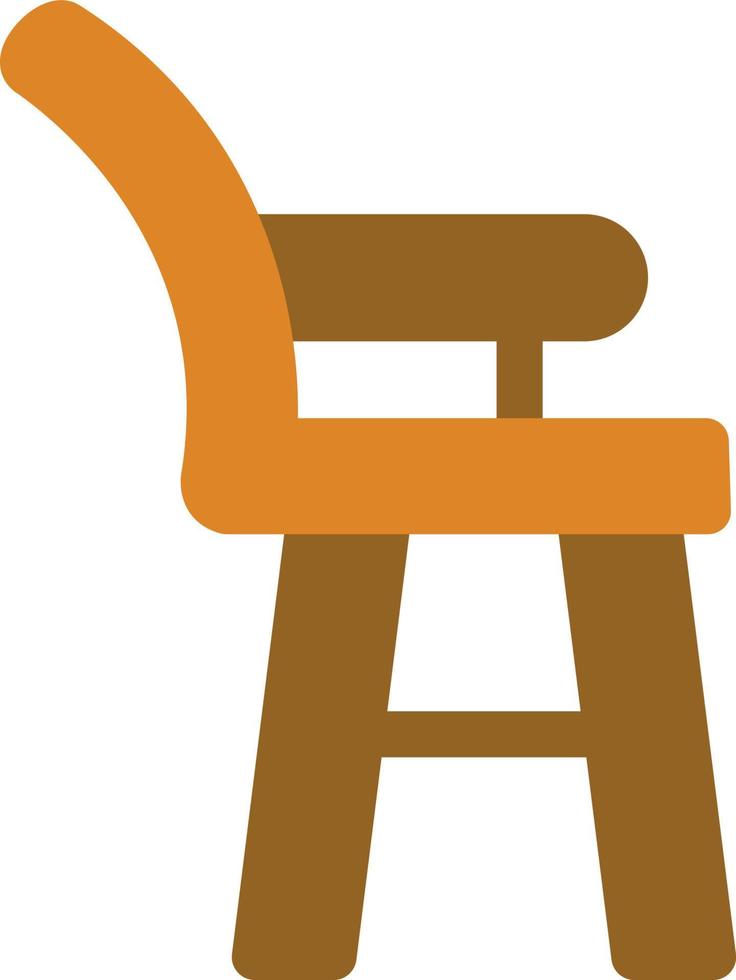 High Chair Vector Icon Design