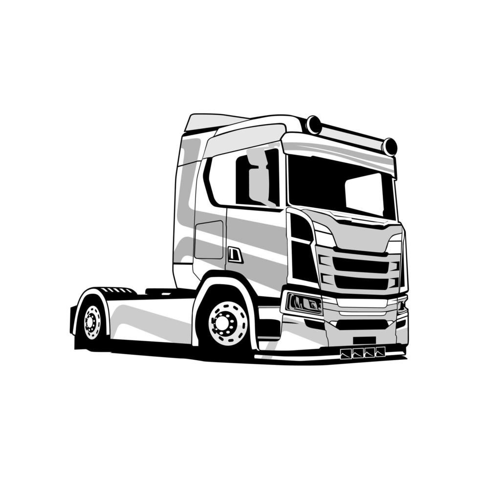 Euro truck illustration graphic design vector