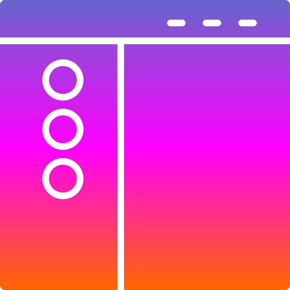 Sidebar Vector Icon Design