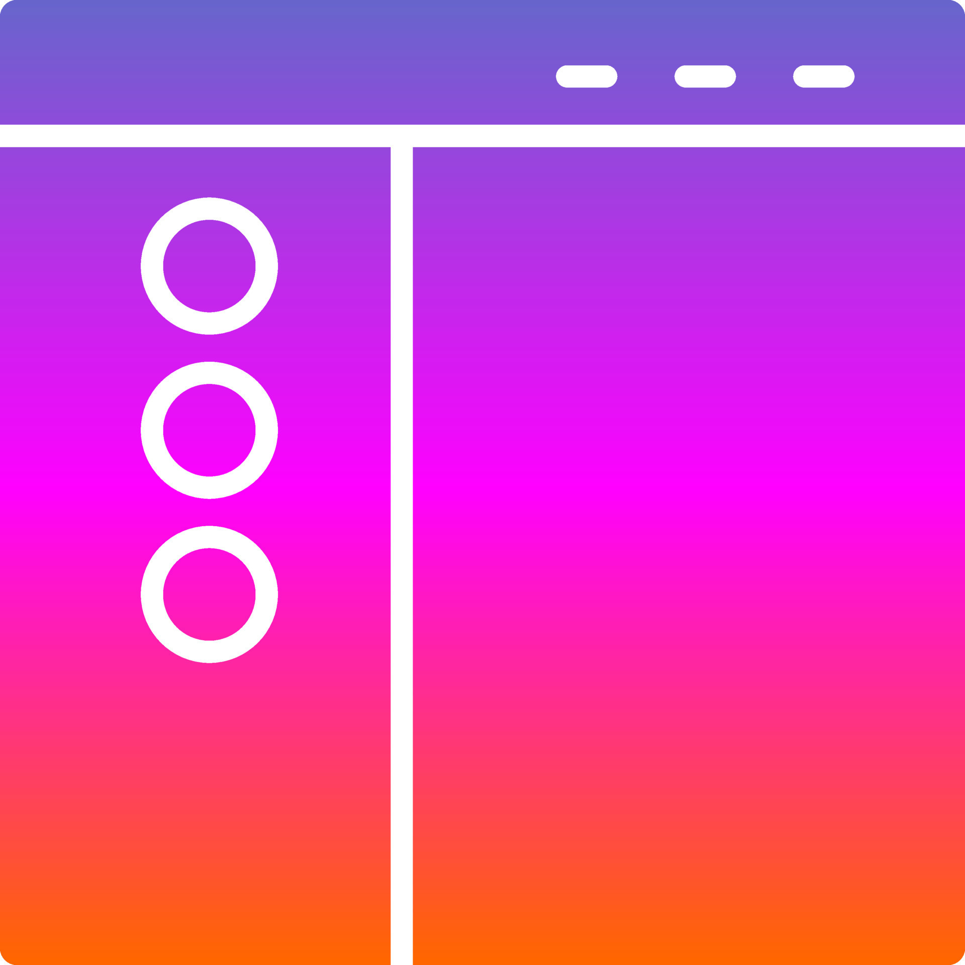 Sidebar Vector Icon Design 15320754 Vector Art at Vecteezy