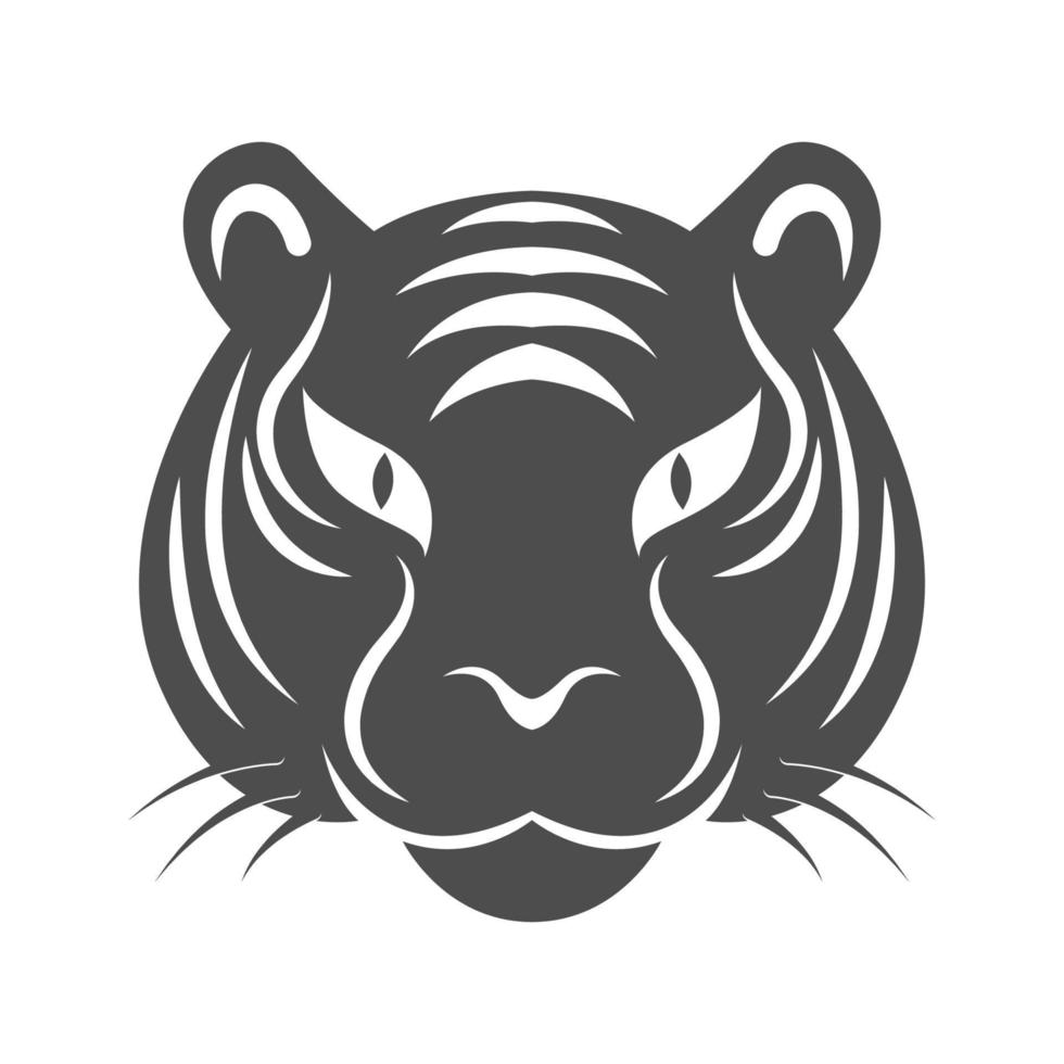 diseño de logotipo de icono de logotipo de tigre vector