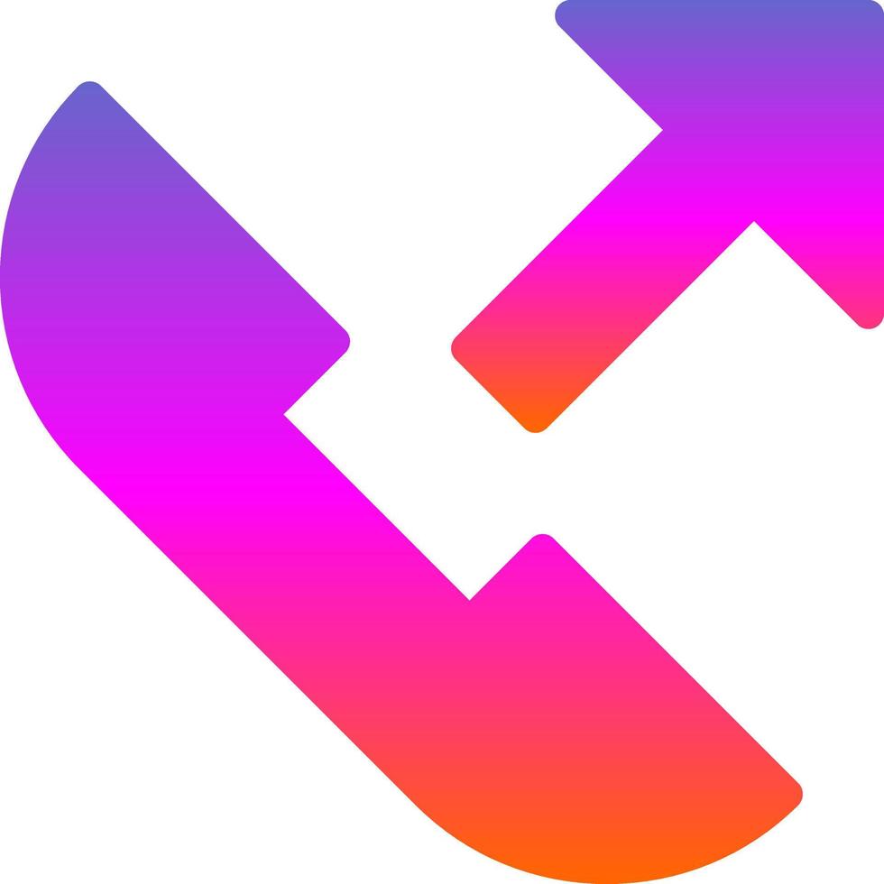 Outgoing Call Vector Icon Design