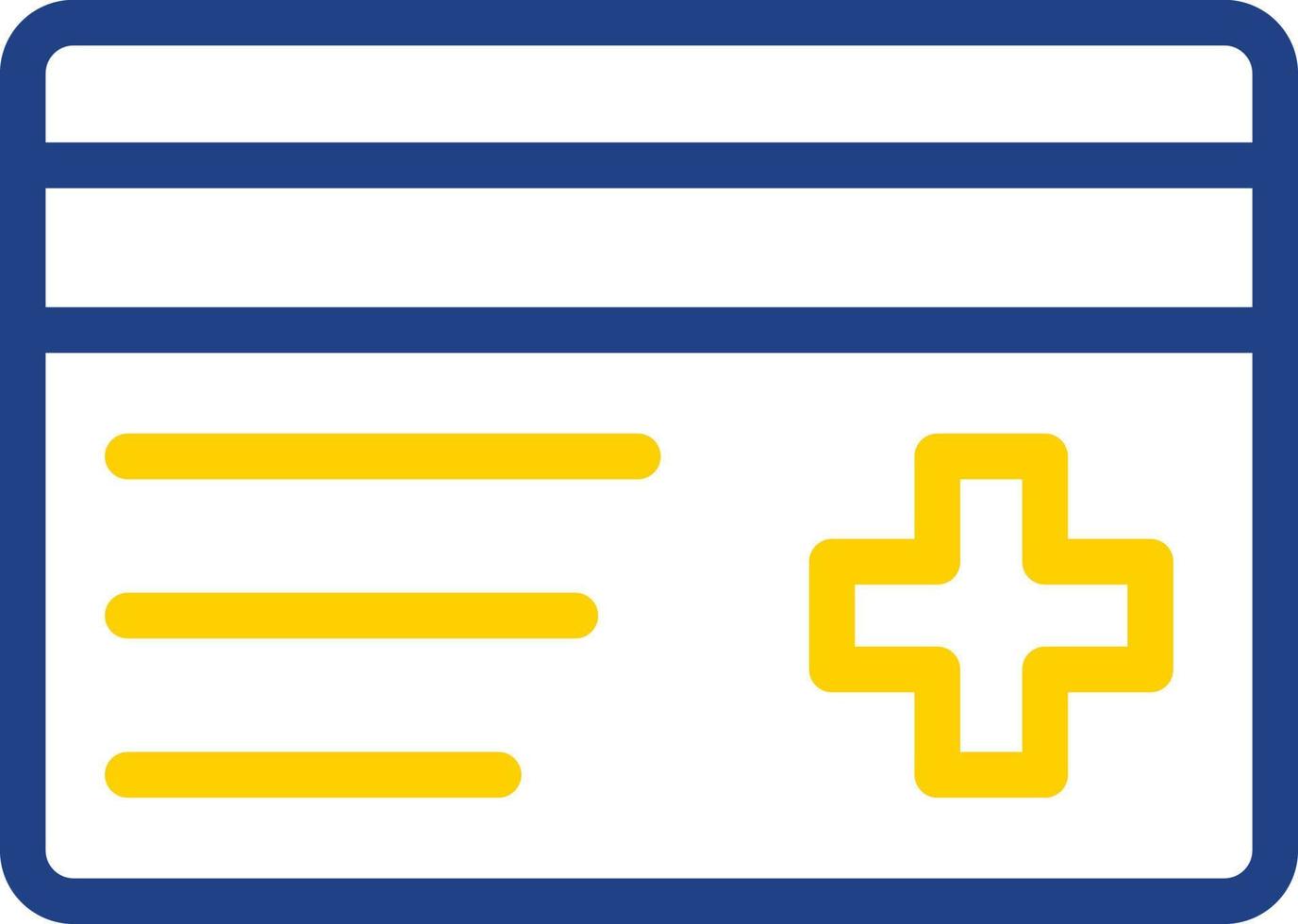 Insurance Card Vector Icon Design