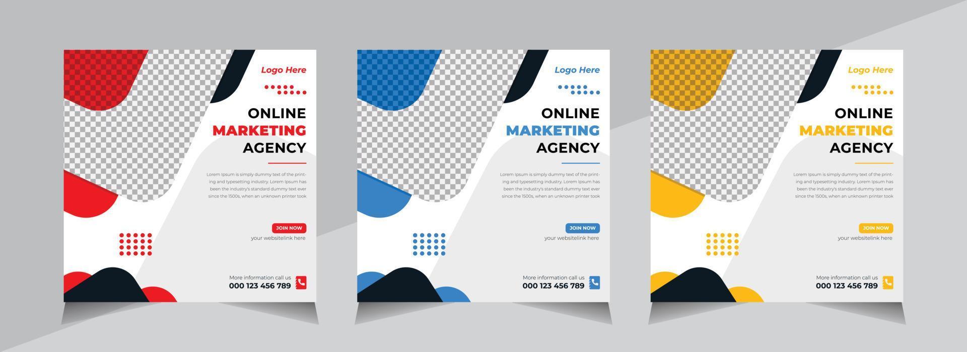 Modern Social Media banner Design, Business Social Media Post Template, Web Banner, Free Vector
