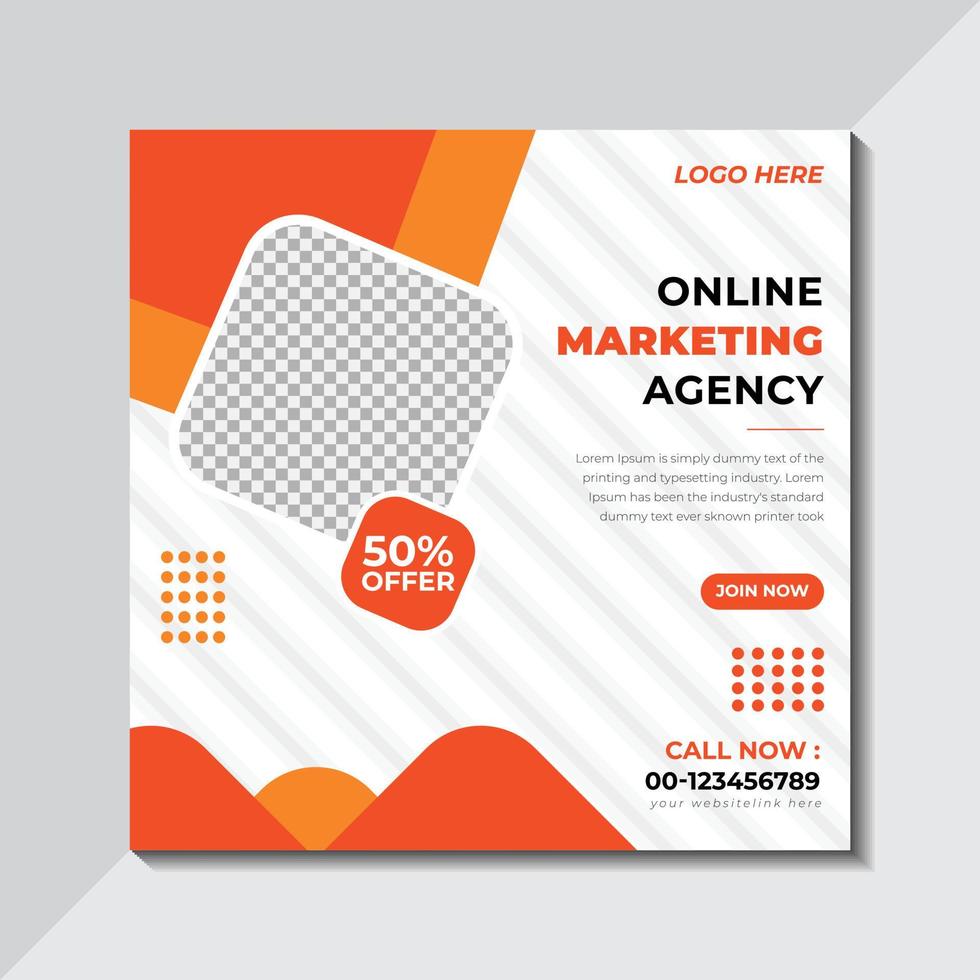 Abstract Social Media banner Design, Business Social Media Post Template, Free Vector