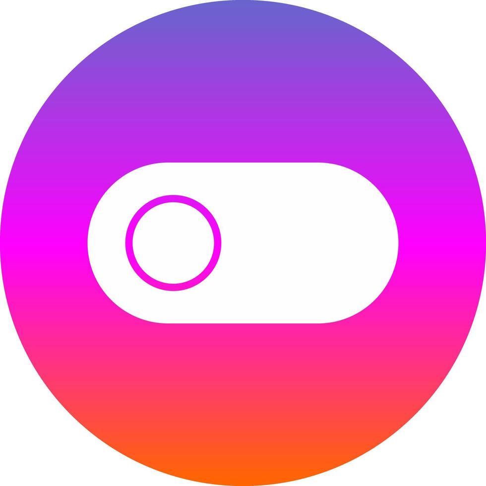Toggle Left Vector Icon Design