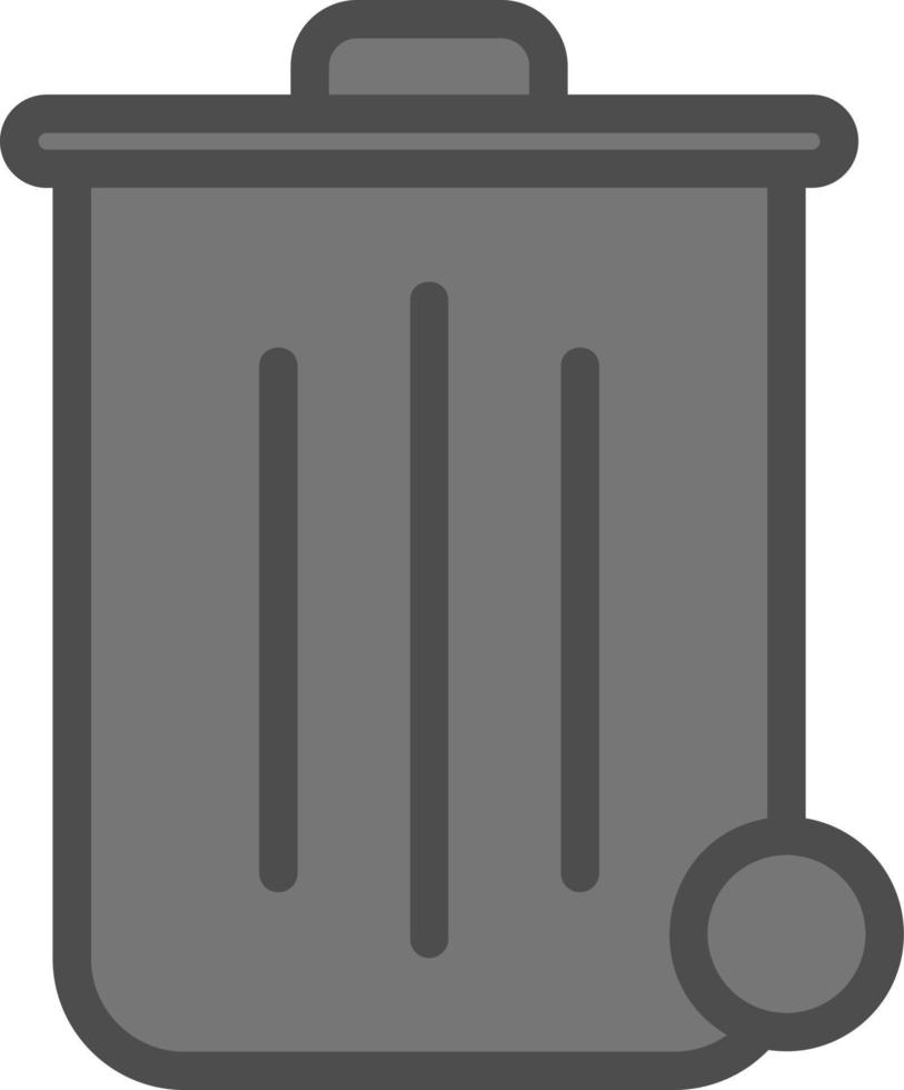 diseño de icono de vector de basura