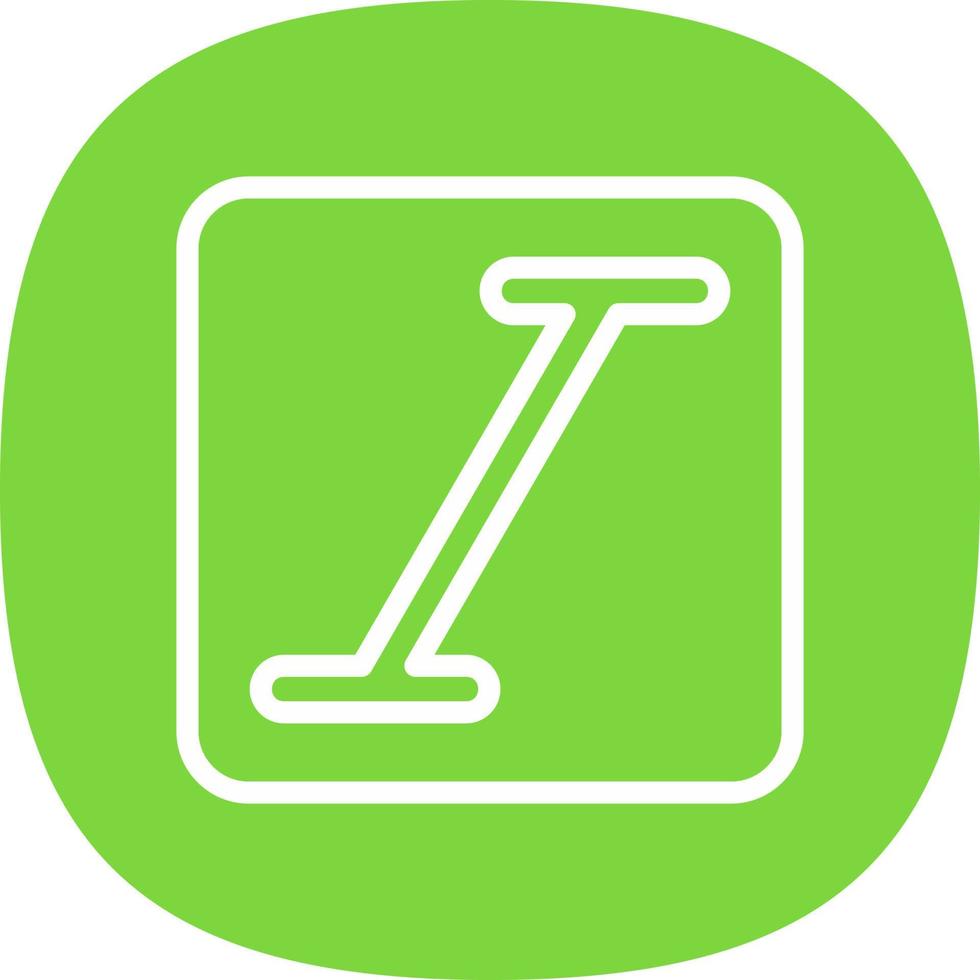 Italic Vector Icon Design