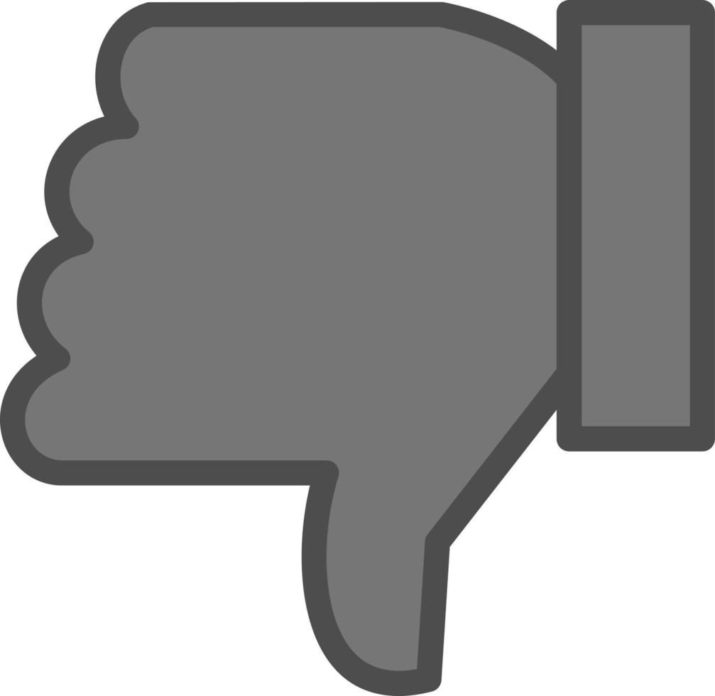 Thumbs Down Vector Icon Design