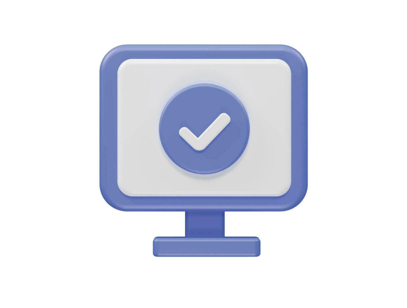 Verified icon 3d render vector