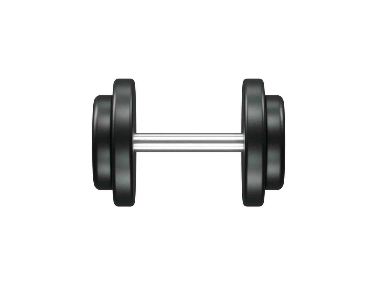 Dumbbell icon 3d render vector