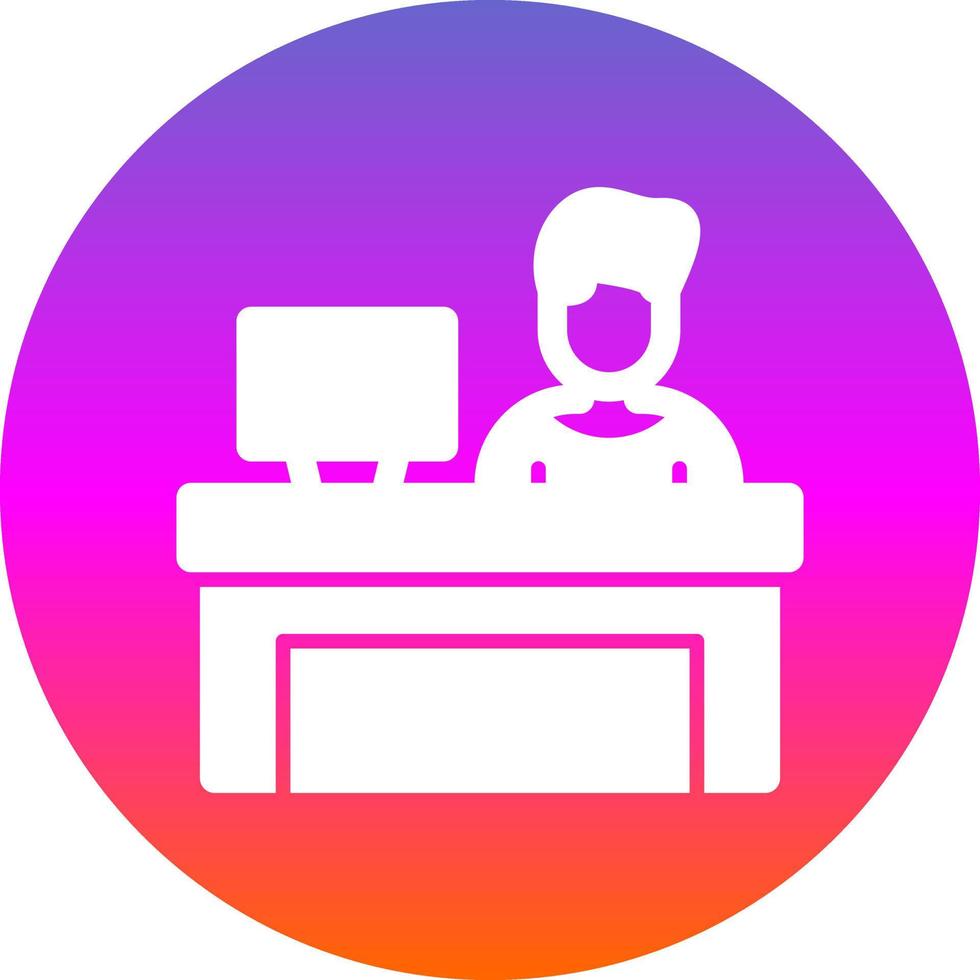 Bar Cashier Vector Icon Design