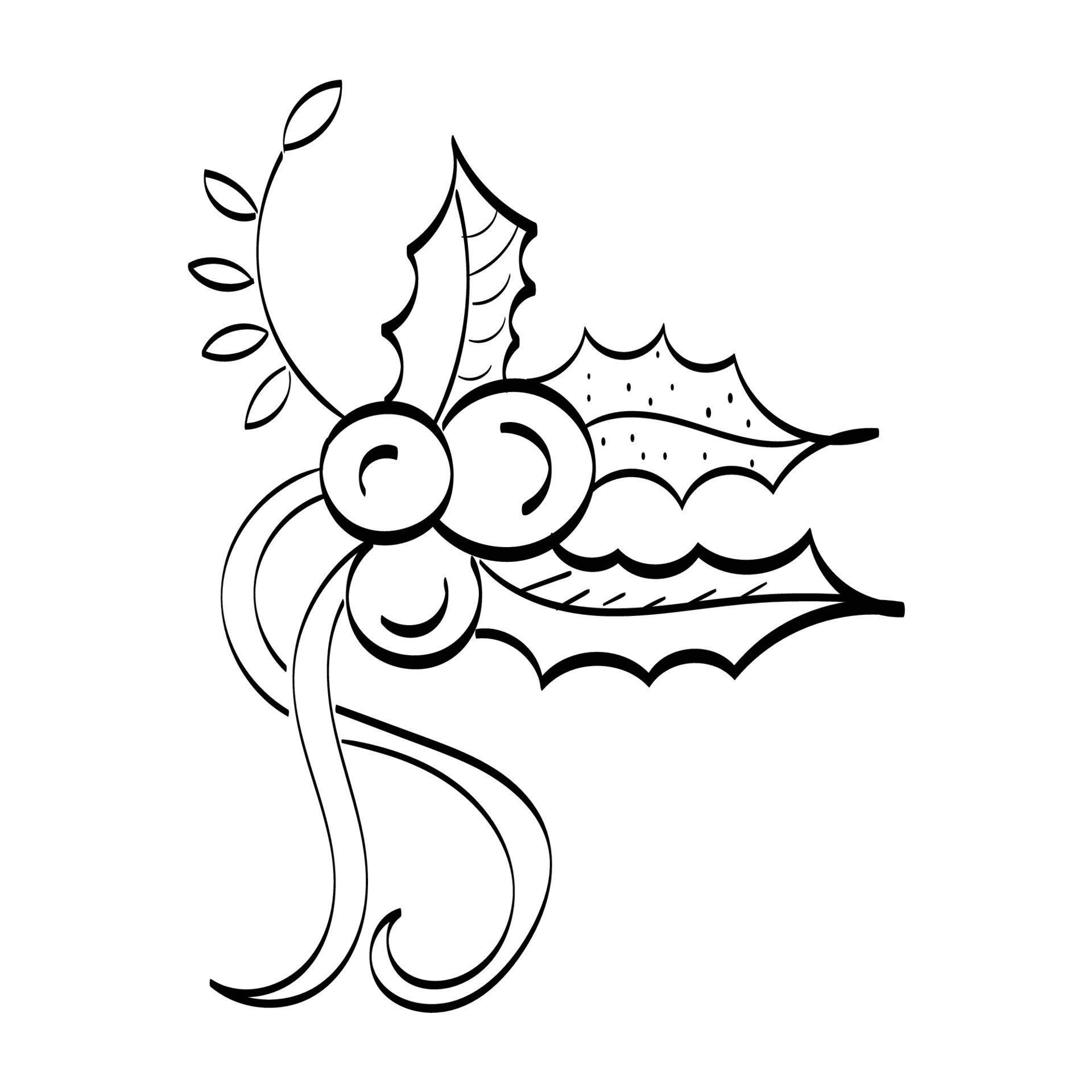 Hand Drawn outline Christmas Illustration. 15322143 Vector Art at Vecteezy