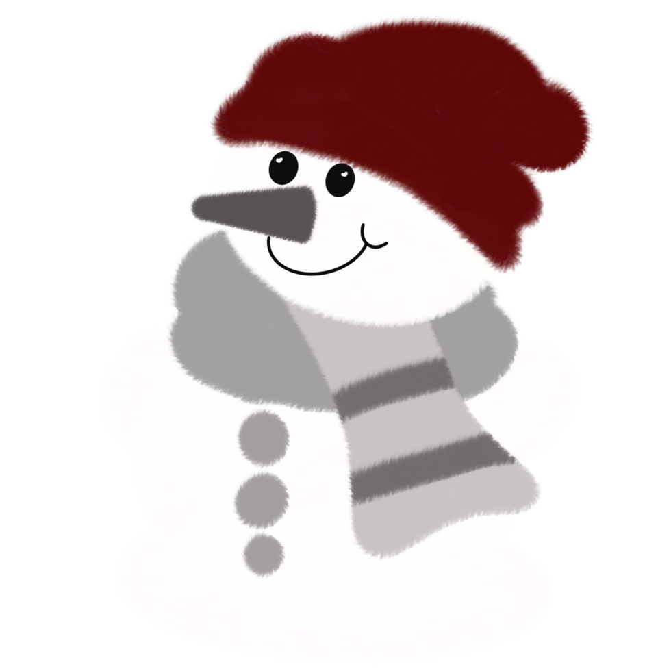 bonhomme de neige portant un chapeau à noël png