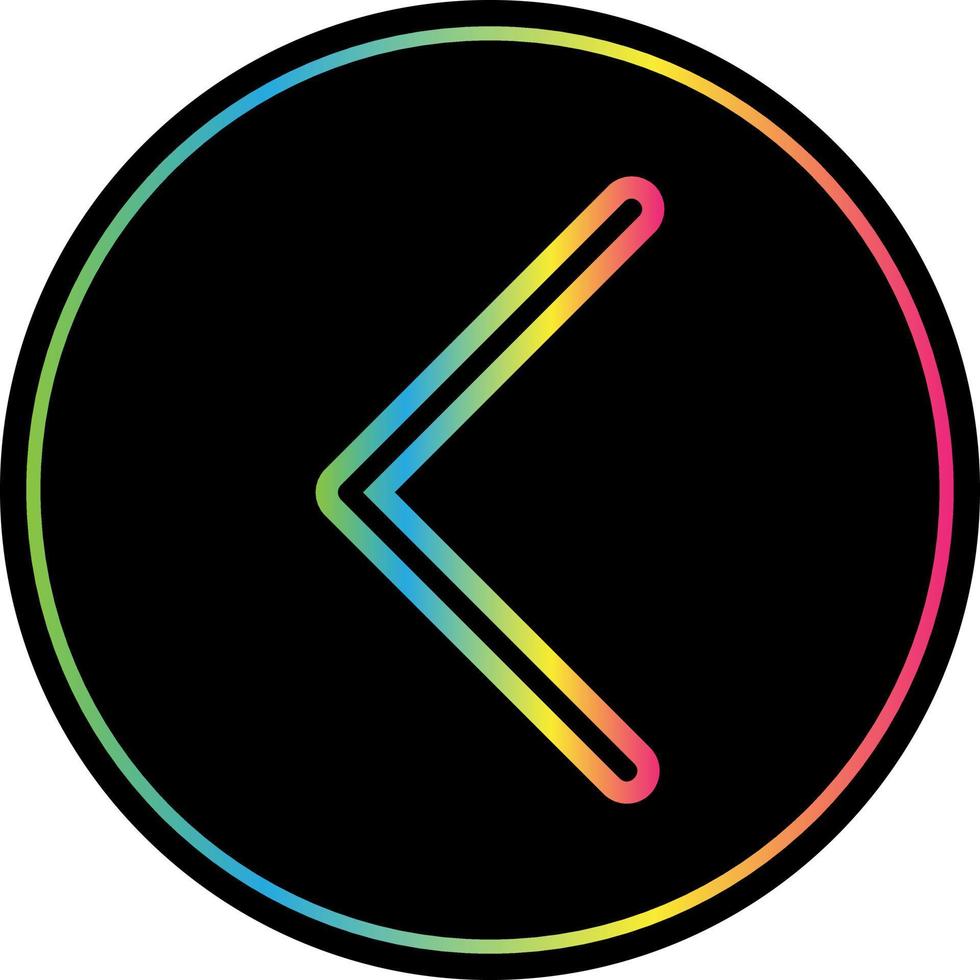 Left Vector Icon Design