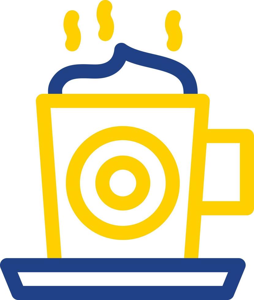 diseño de icono de vector de capuchino