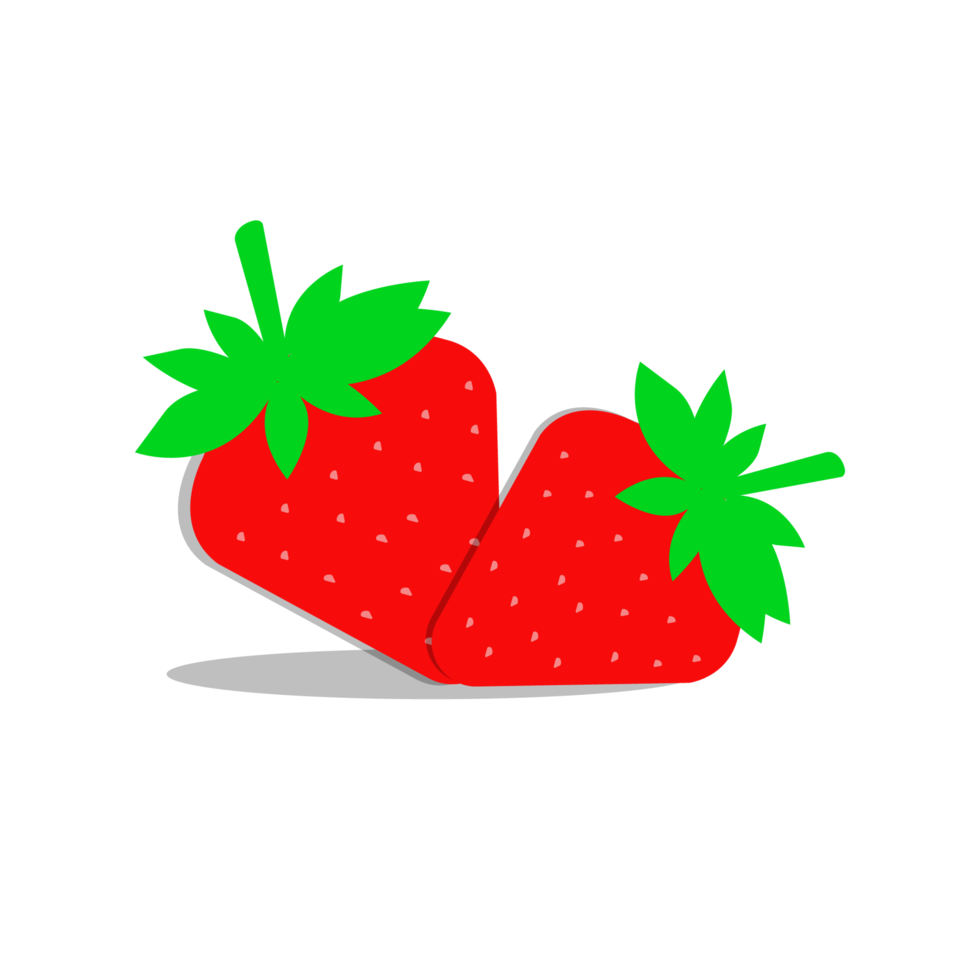 strawberry illustration isolated on a transparent background png