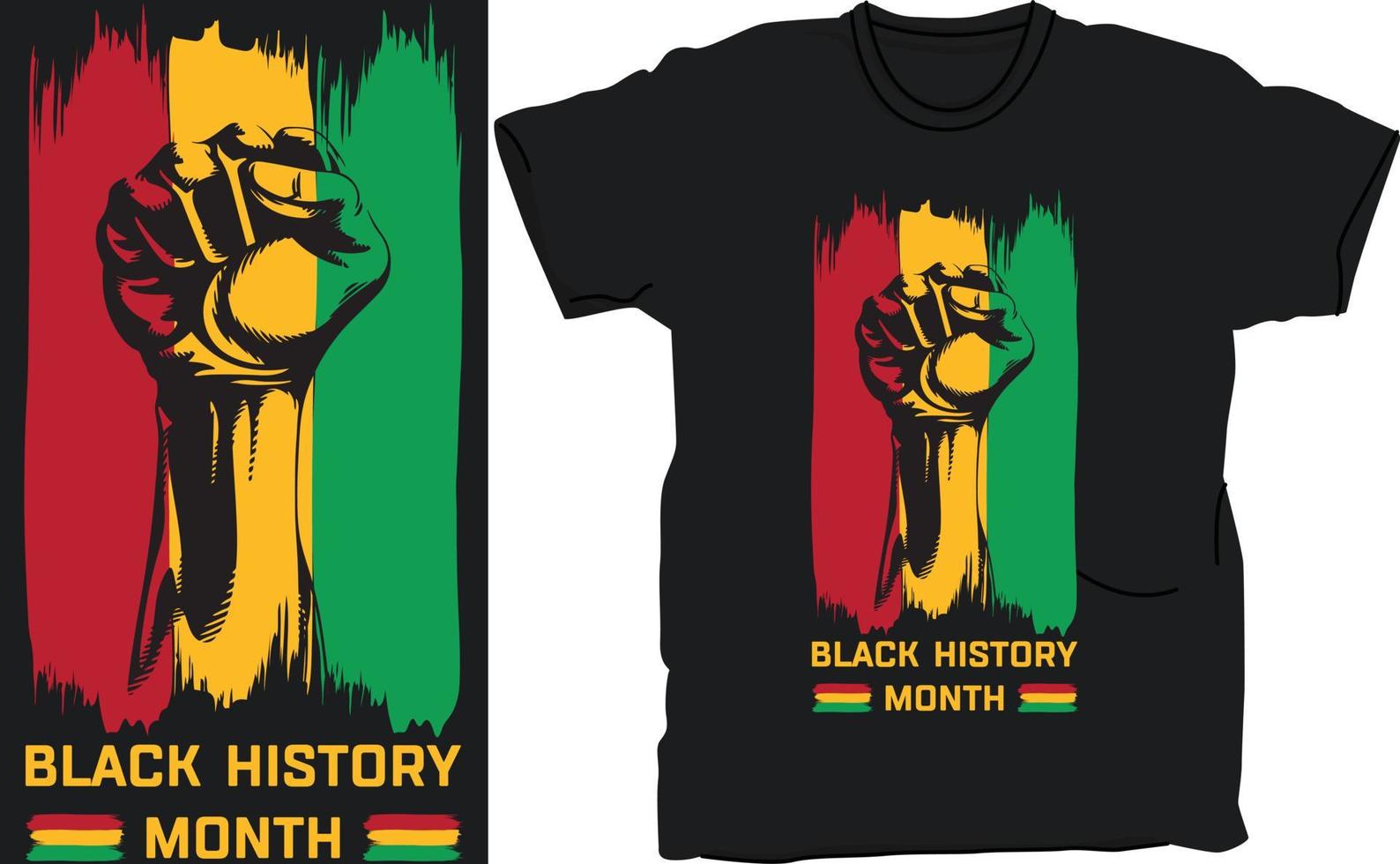 Black history month t-shirt design. vector