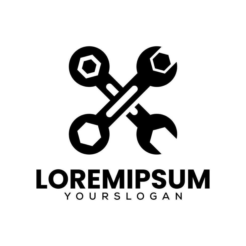 vector de diseño de logotipo de herramientas