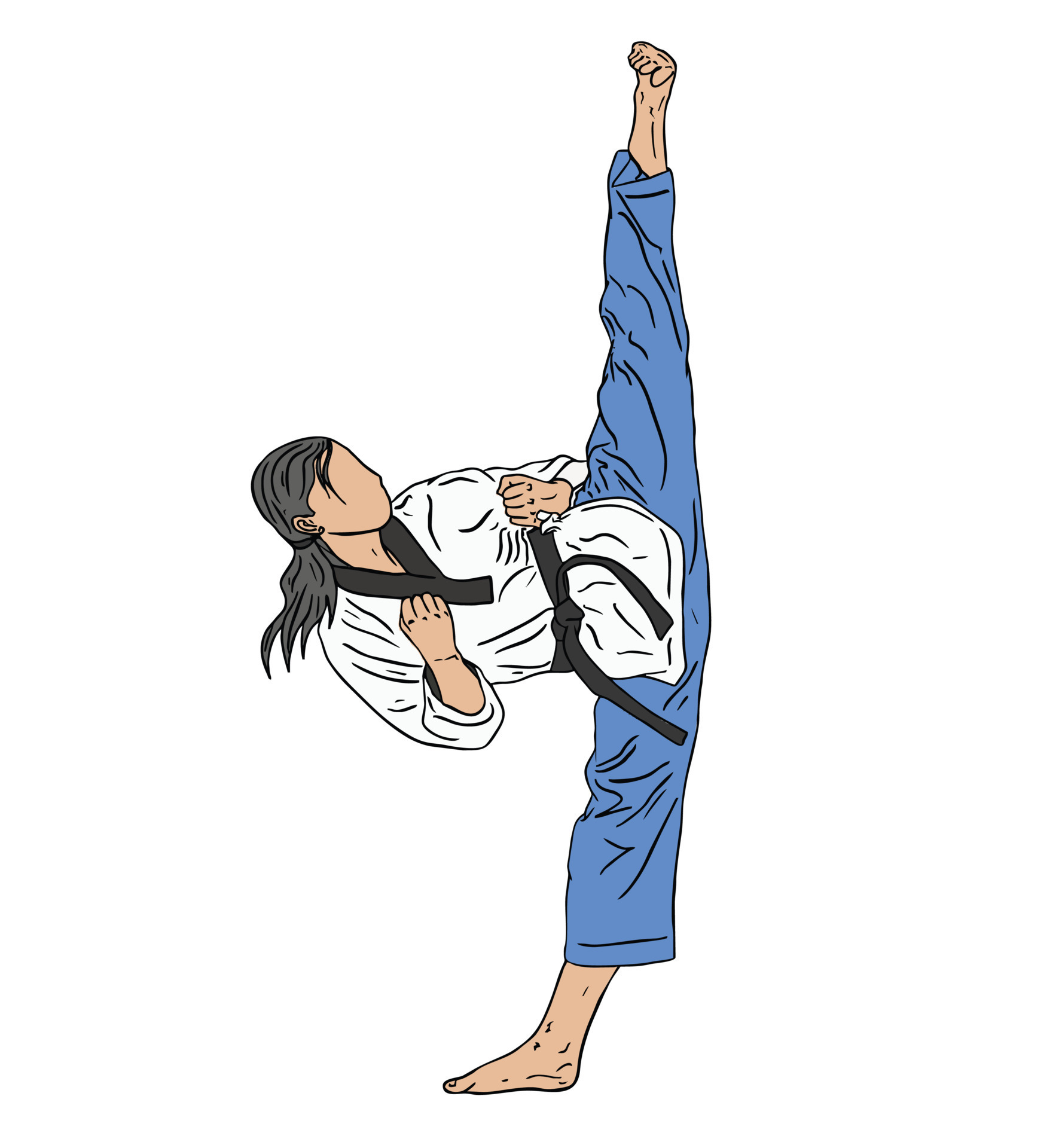 TAEKWONDO ILLUSTRATION LOGO VECTOR 15322996 Vector Art at Vecteezy