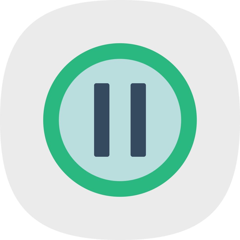 Pause Vector Icon Design