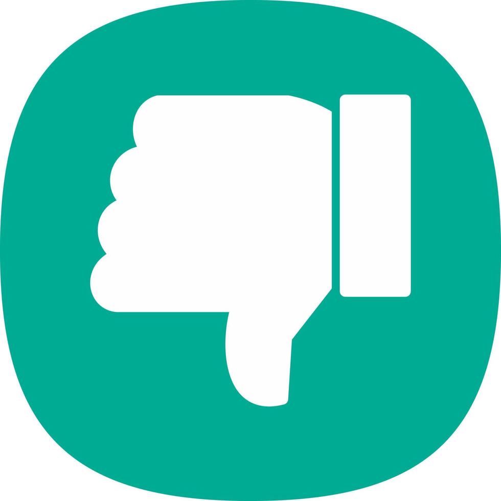 Thumbs Down Vector Icon Design