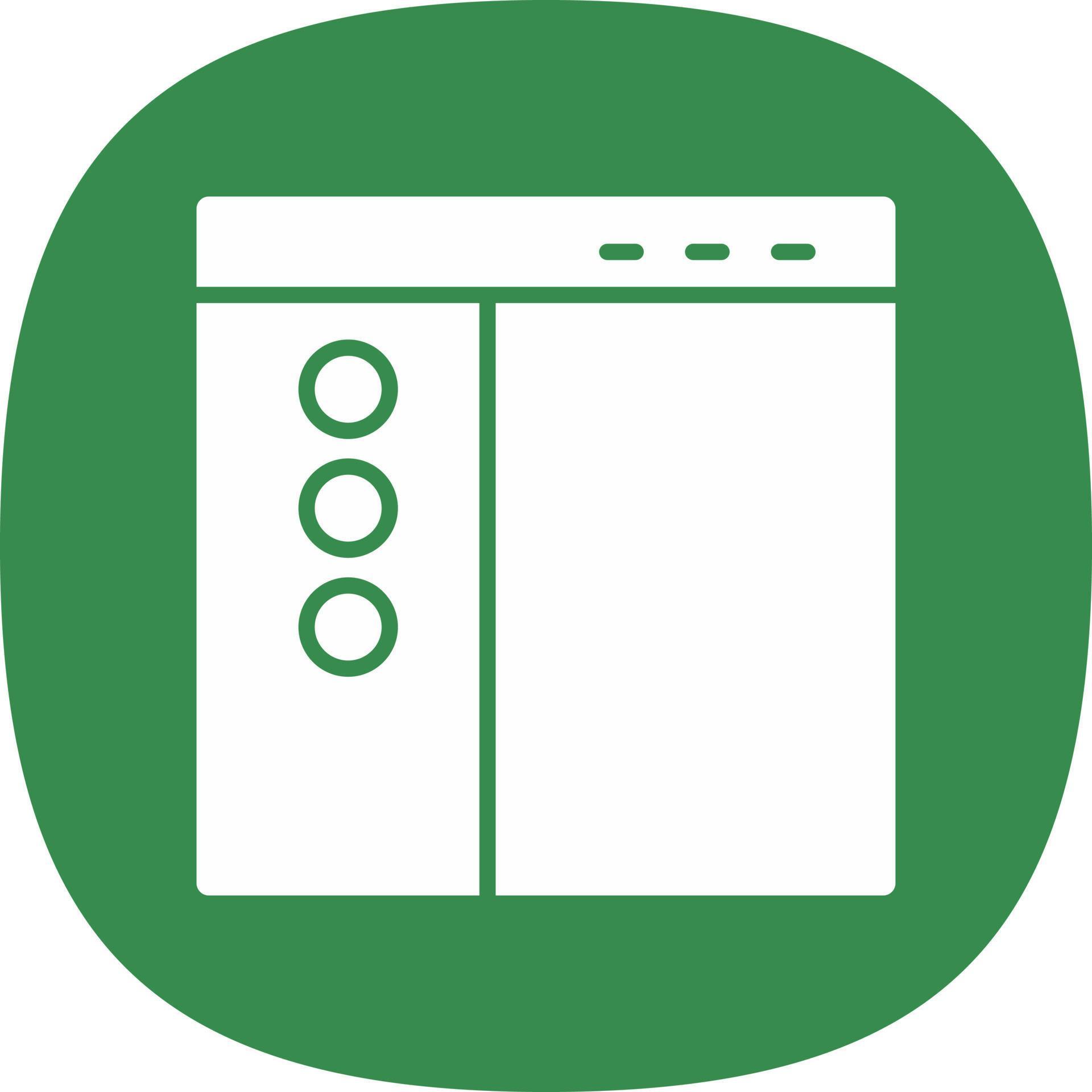 Sidebar Vector Icon Design 15323222 Vector Art at Vecteezy