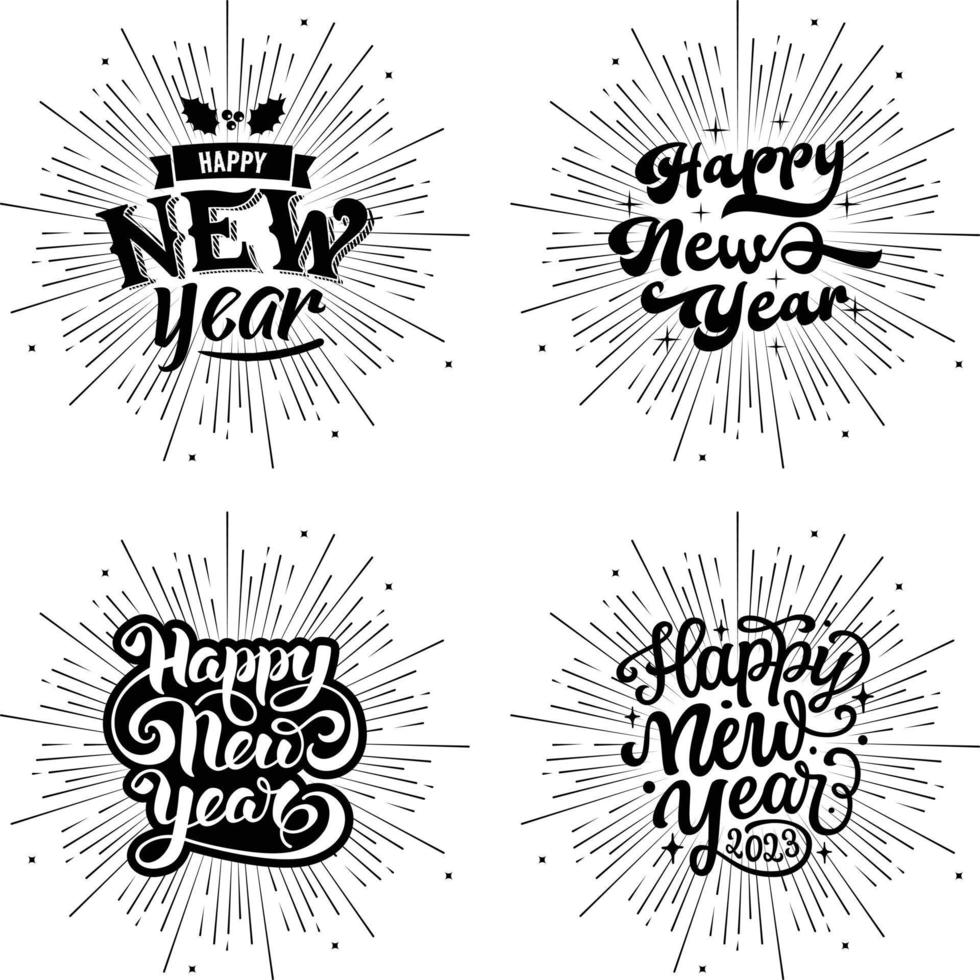 Happy New Year vector