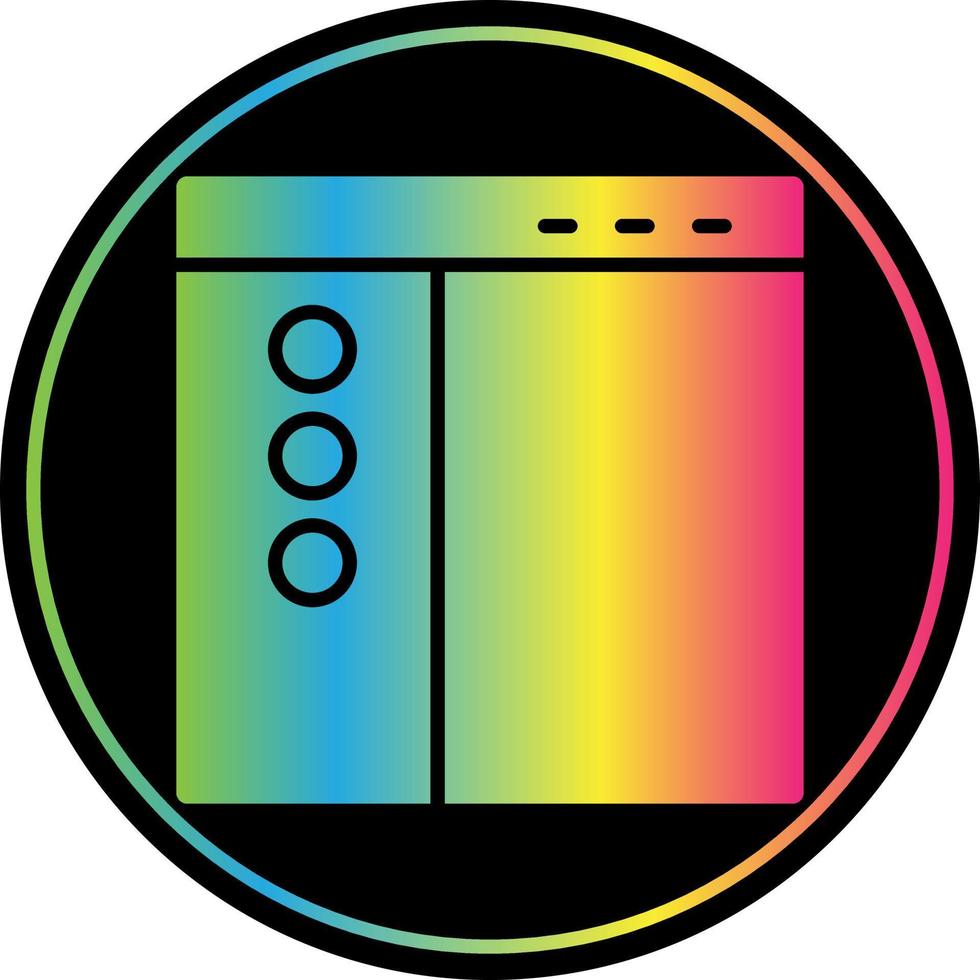 Sidebar Vector Icon Design