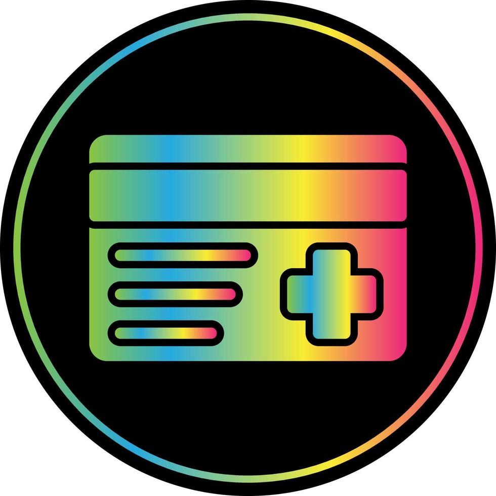 Insurance Card Vector Icon Design