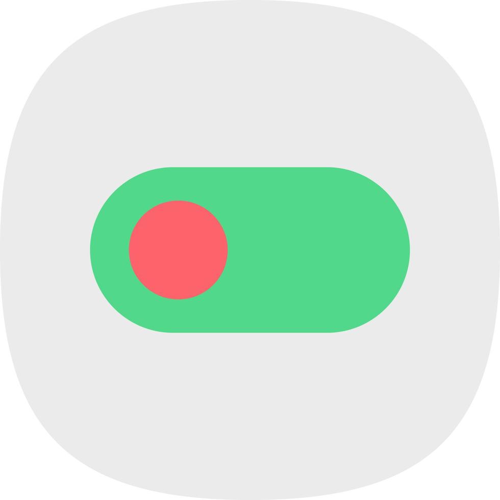 Toggle Left Vector Icon Design