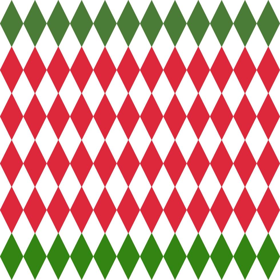 Argyle pattern seamless , red green  Neutral geometric stitching vector graphic for gift paper, socks, sweaters, jumpers, or any other New Year's paper design. christmas