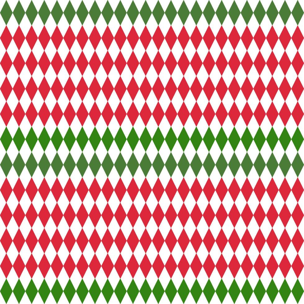 Argyle pattern seamless , green red Neutral geometric stitching vector graphic for gift paper, socks, sweaters, jumpers, or any other New Year's paper design. christmas
