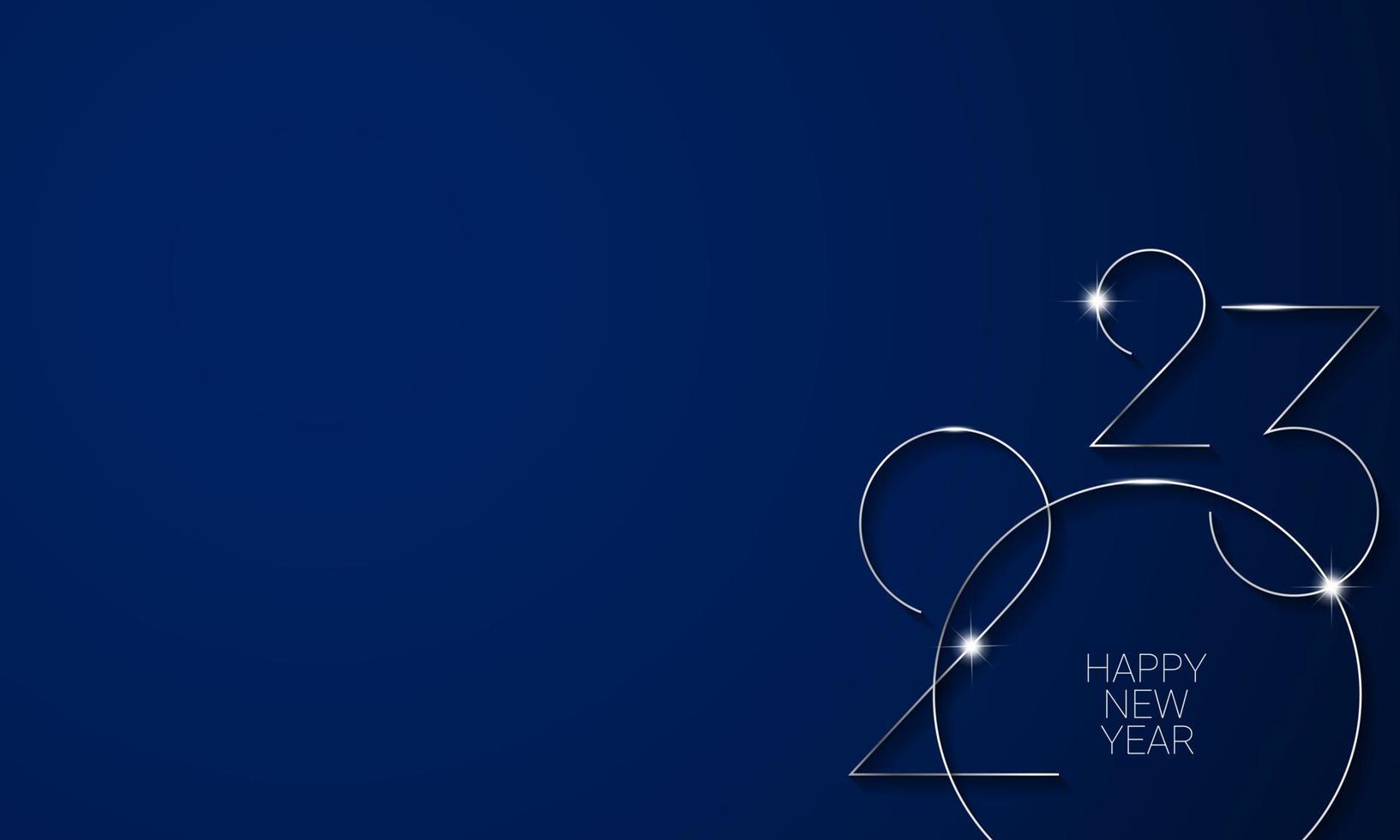 2023 Happy New Year Background Design. vector