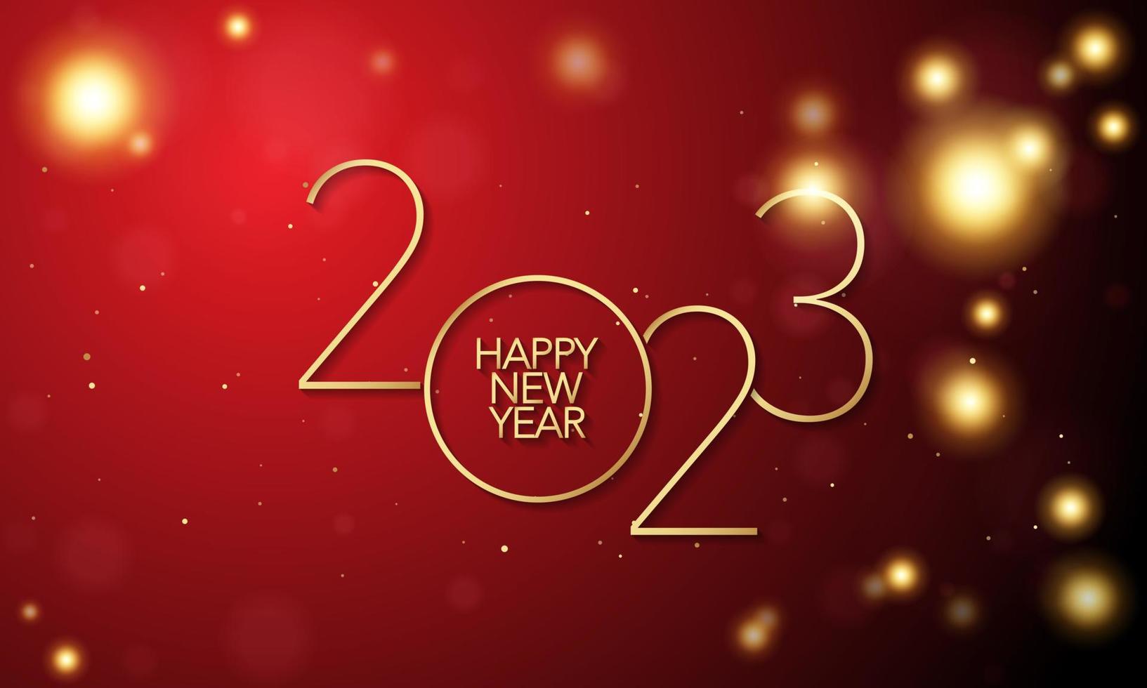 2023 Happy New Year Background Design. vector