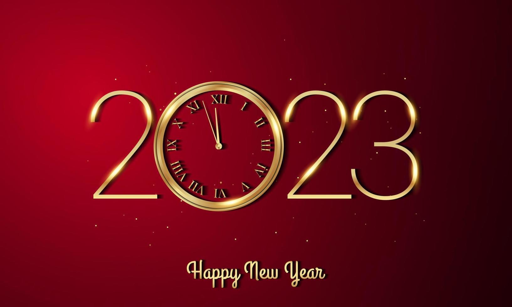 2023 Happy New Year Background Design. vector