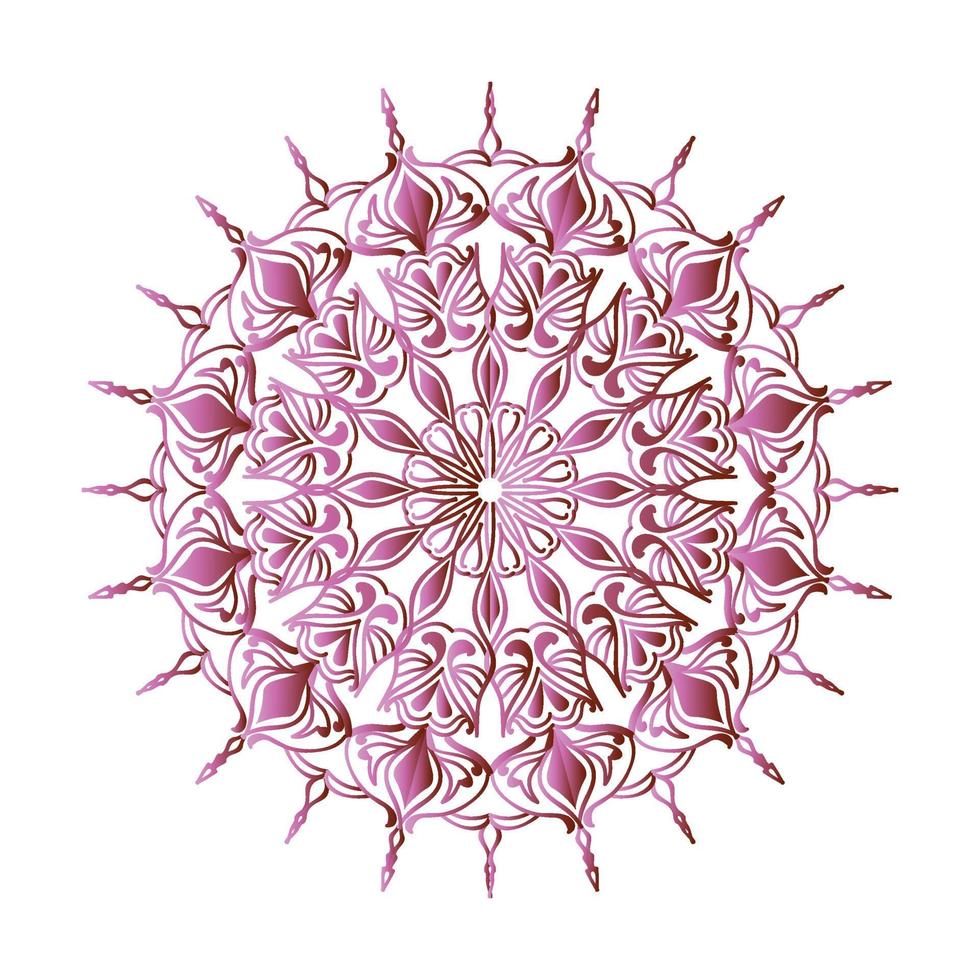 plantilla de mandala decorativa elegante de lujo vector