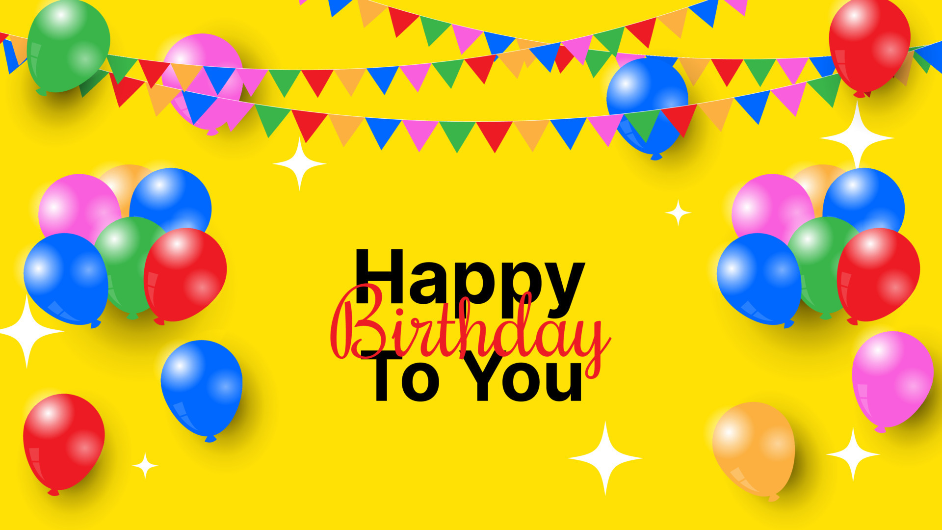 colorful Happy birthday background with balloons and confetti. suitable for  greeting card, poster, social media post, etc. vector illustration 15323886  Vector Art at Vecteezy